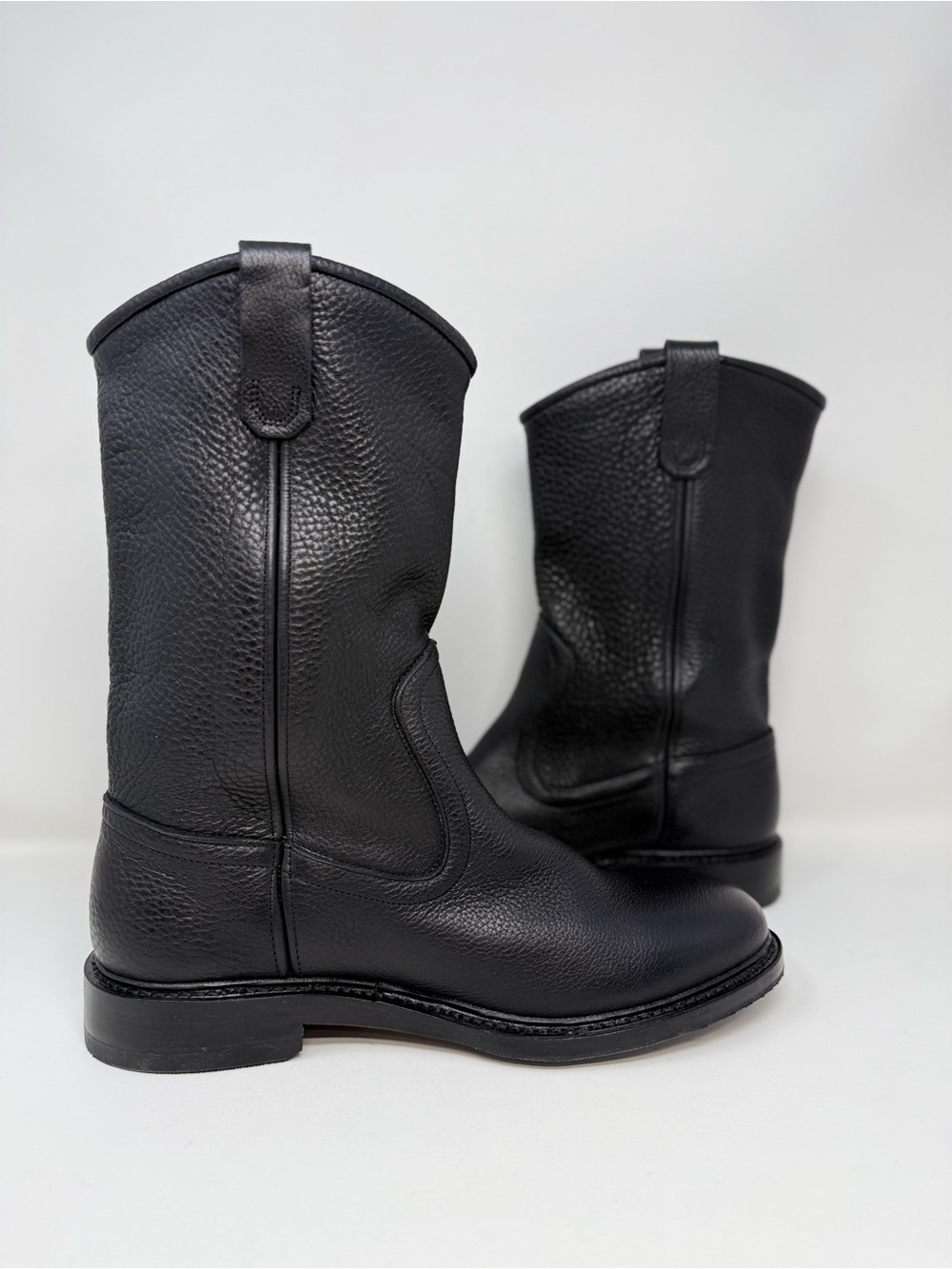 New Allen Edmonds Dallas Leather Roper Boots Black Sz 10 - Picture 9 of 11